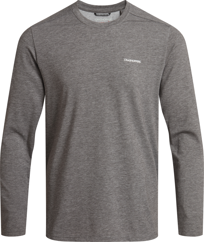 Men's Nosilife Abel Long Sleeved T-Shirt Black Pepper Marl