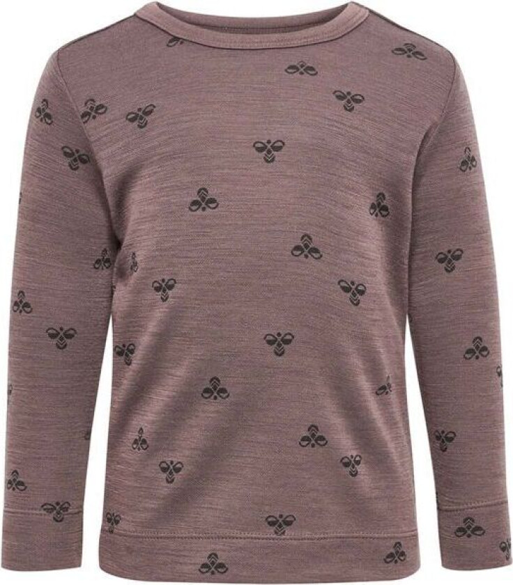 Hmlmini genser i ull/viskose barn, Twilight Mauve