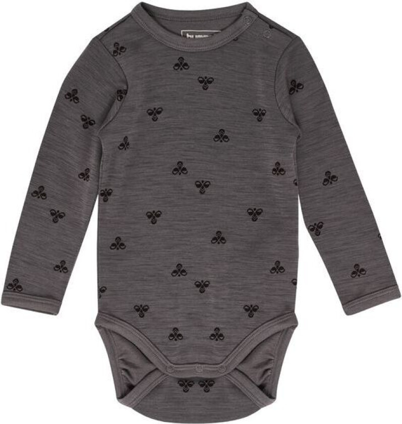 Hmlmini body i ull/viskose, Charcoal Gray