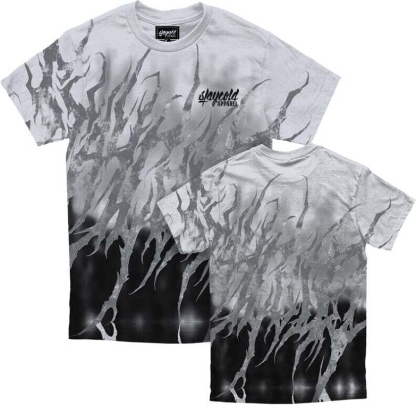 T-skjorte - Hellwire (grey) - Regular T-Shirt (200GSM) - M til 3XL - Herrer - grå-svart