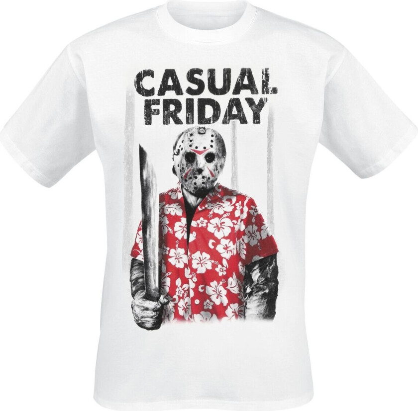 T-skjorte - Casual Friday - S til XXL - Herrer - hvit