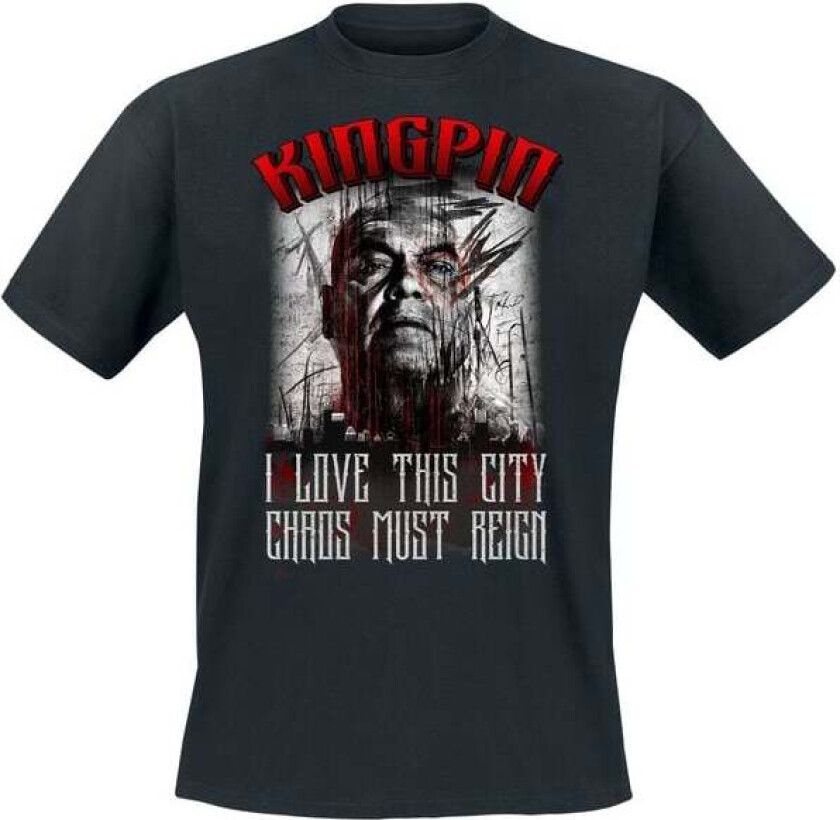 T-skjorte - Kingpin - S til 5XL - Herrer - svart