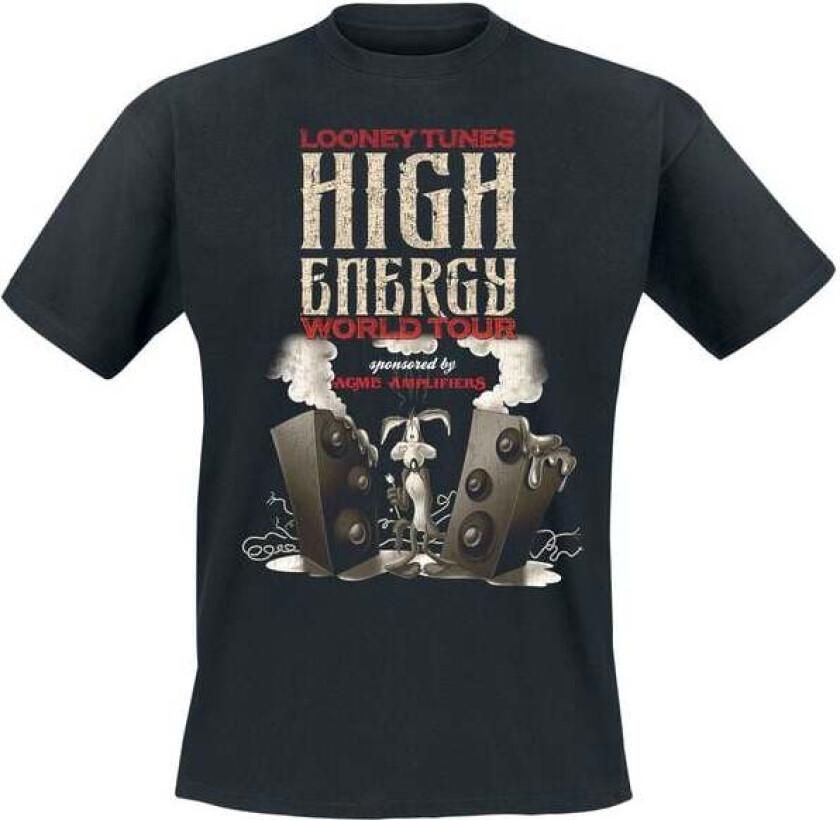 T-skjorte - Coyote - High Energy - S til 5XL - Herrer - svart