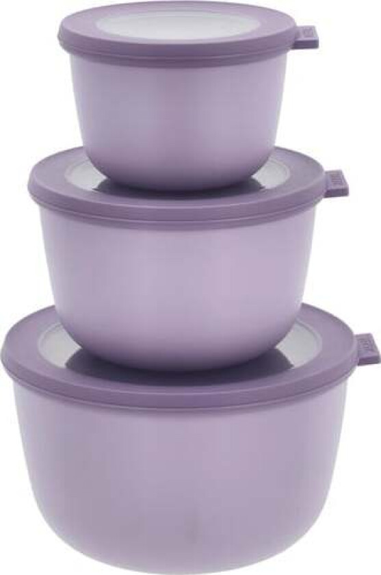 - Cirqula High Bowl Set  of 3 - Vivid lilac