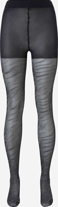 Tightser Tights 30 Den Glitter Zebra - Svart