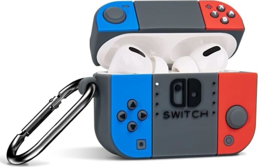 Søt tegneserie designet for AirPods 4-deksel og AirPods 4. generasjons deksel med aktiv støydemping (2024) Beskyttelsesdeksel med karabinkrok