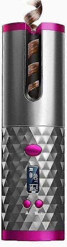 Trådløs automatisk krølltang med innebygd oppladbart batteri, USB-lading og oppladbar bærbar for reise