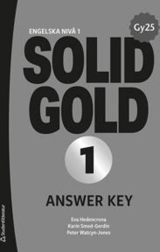 Solid Gold 1 Answer Key