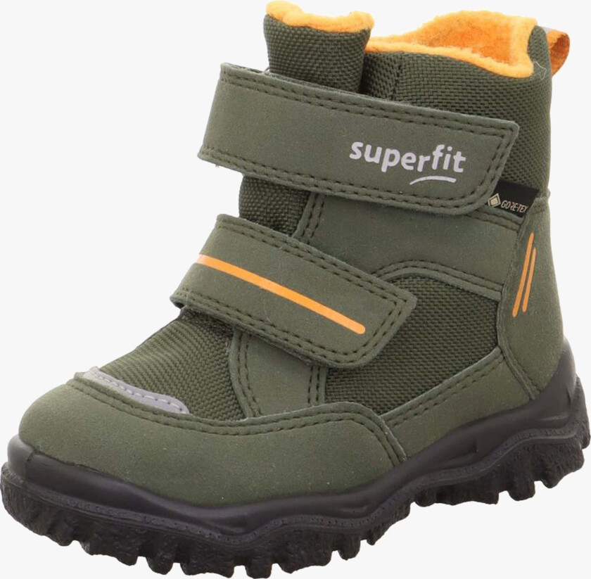 Husky1 Vintersko, Green/Orange, 24 - Vintersko & Vinterstøvler - Polyester,Polyamid,Nylon