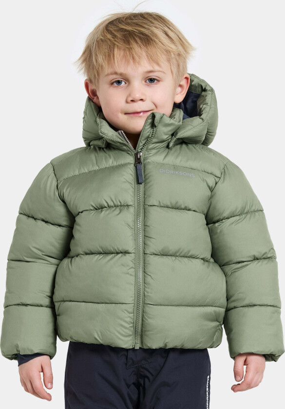 Roxen Vinterjakke, Light Moss, 130 - Barnejakker - 100% Polyester