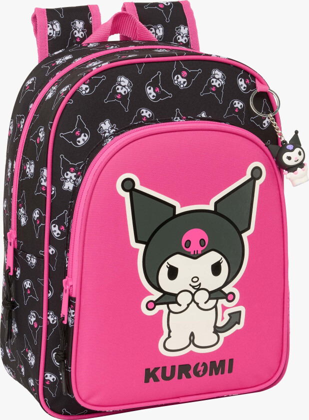Kuromi Small Ryggsekk 10L, Rosa/svart - Ryggsekker - Polyester