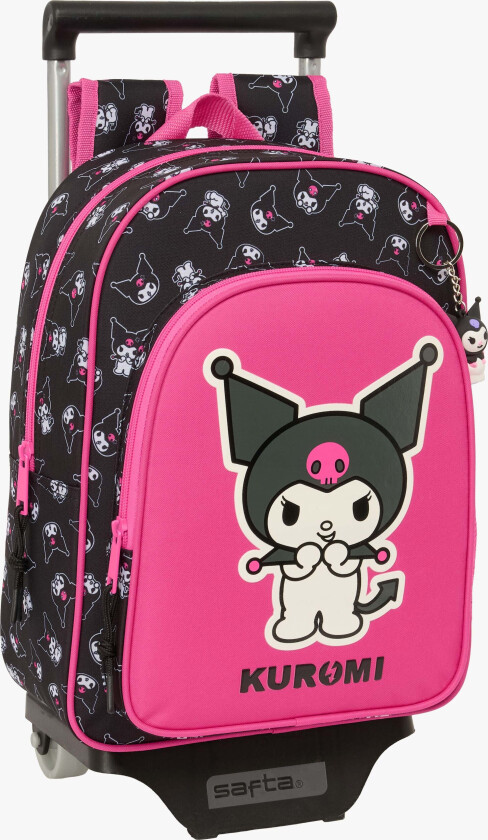 Kuromi Trolley Trillekoffert 10L, Rosa/svart - Kofferter - Polyester