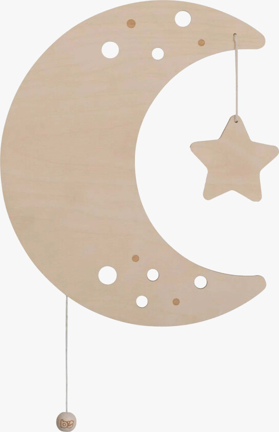 Vegglampe, Moon Wonder - Vegglamper - Plywood,Tre