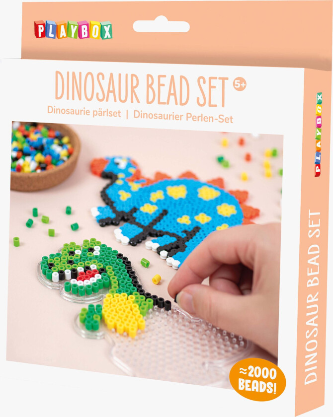 Perlesett Dinosaurer 2000 Stk - Perler & Perlebrett - Plast