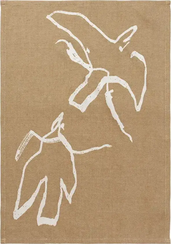 Vuelo Tea Towel - Sugar Kelp/Off-white