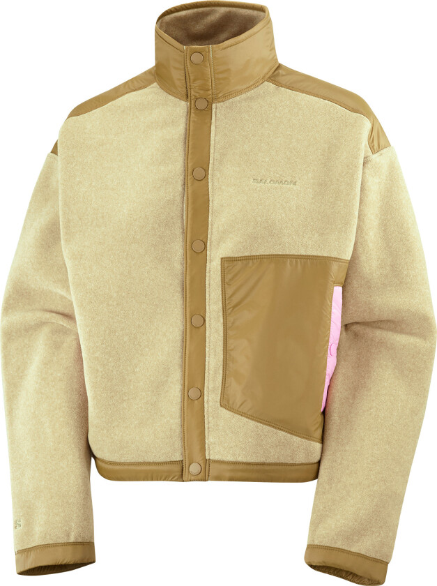 Women's Chroma Fleece Cardigan Gray Green