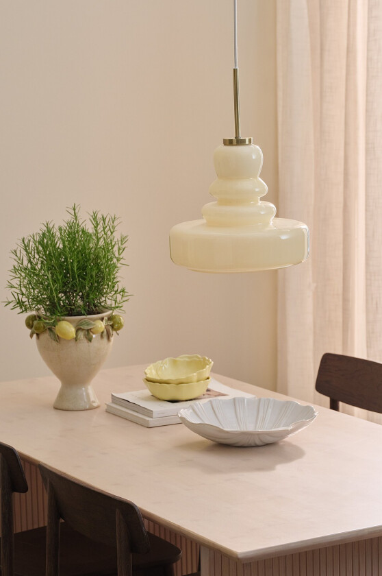 Taklampe Bellis - Beige