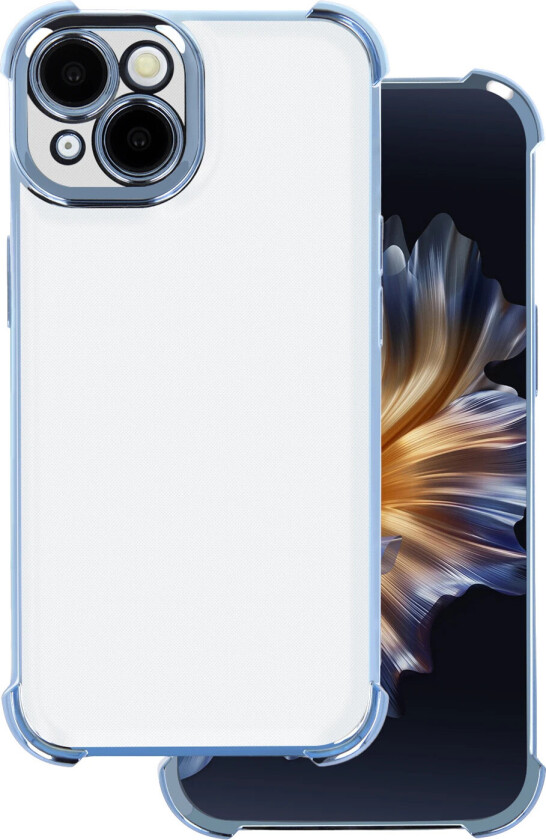 Anti Shock Chrome Cover til iPhone 16 Pro - 6.3" - Blå