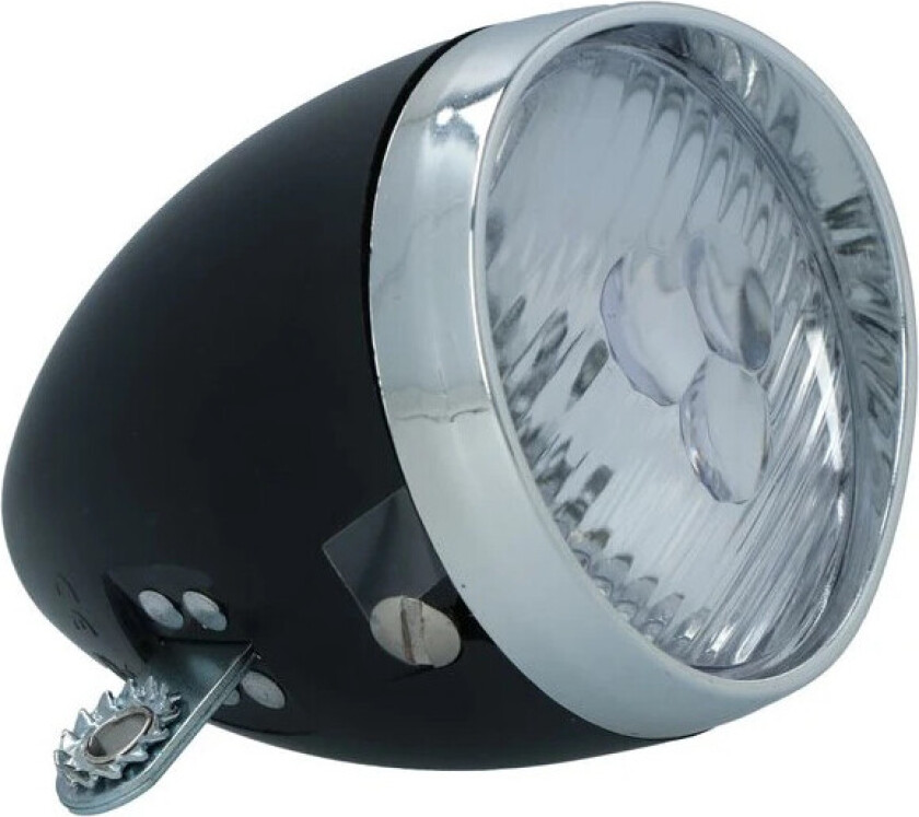 Bilde av Classic LED Sykkellykt - 3 LED'er, 30 lm, 80 m rekkevidde - Sort