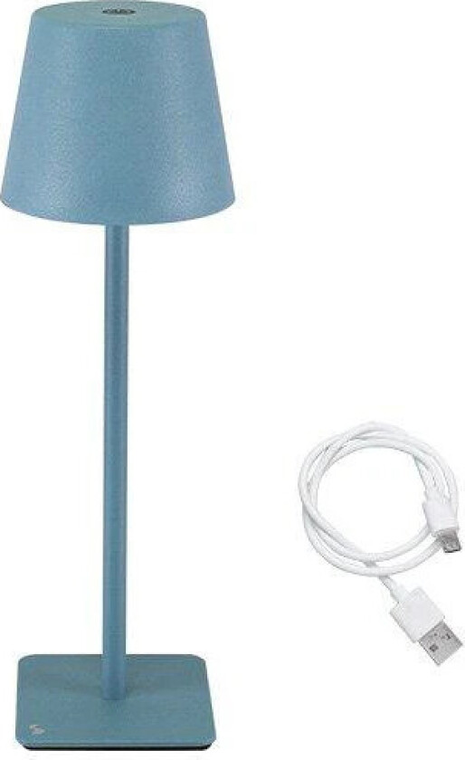 P207ILI200 Sunset Gjenoppladbar Bordlampe - LED, Justerbar lysstyrke, Varm Hvit, USB - Blå