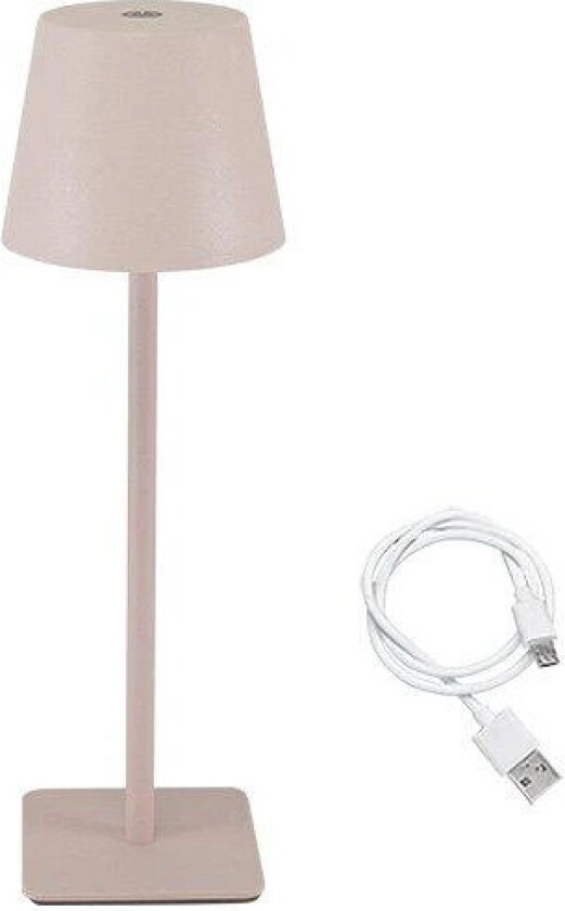 P207ILI202 Sunset Oppladbar Bordlampe - LED, Justerbar lysstyrke, Varm hvit, USB - Lilla