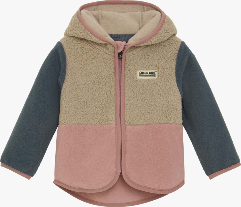 Teddy Fleecejakke Baby, Woodrose, 92 - Fleecejakker & Fleecegensere - 100% Polyester
