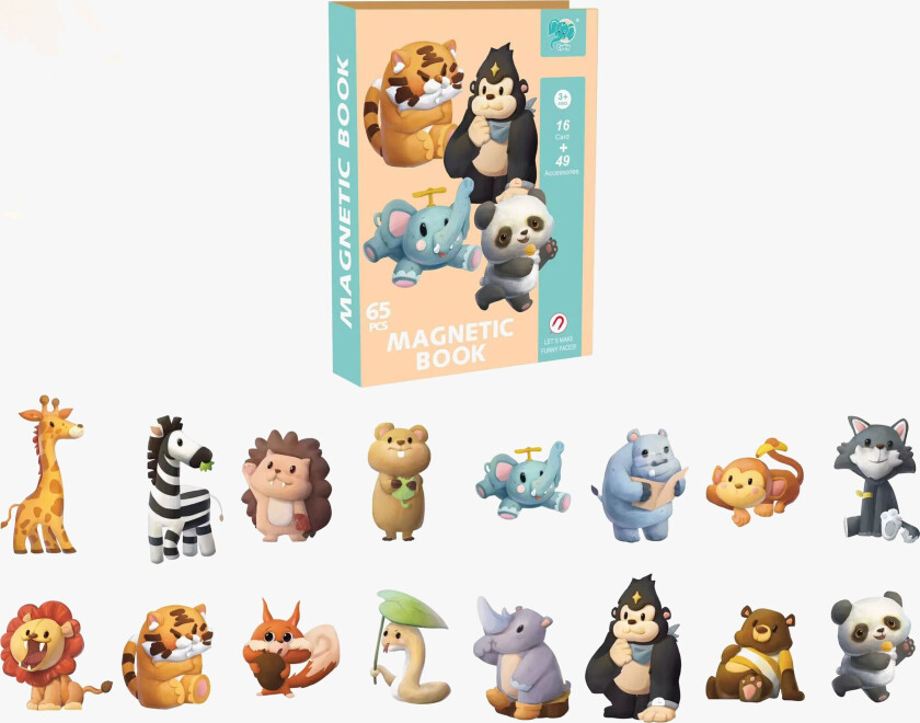 Magnetbok Jungel - Magnetleker