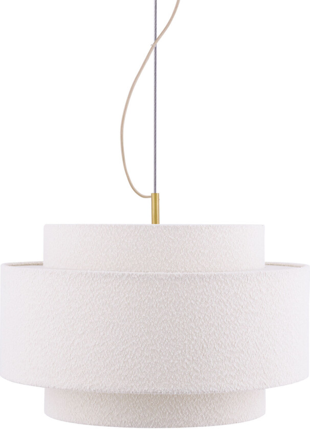 Globen Lighting Noah Bouclé pendellampe 50 cm, hvit