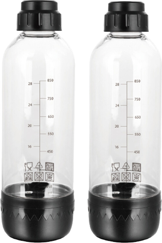 Flasker til kullsyremaskin 1 liter, 2 stk.