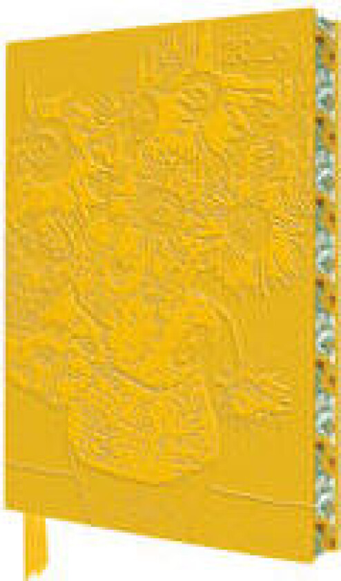 Vincent van Gogh: Sunflowers 2026 Artisan Art Vegan Leather Diary Planner - Page to View with Notes