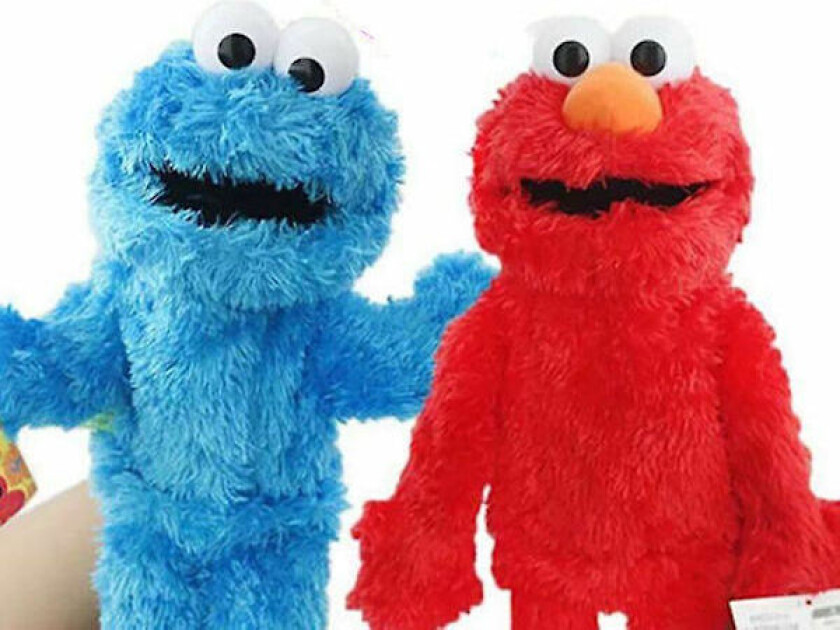 Plushdyr Elmo Cookie Monster Barnegave (FMY)