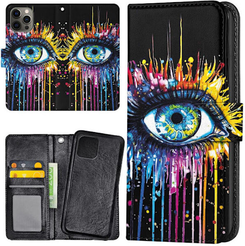 iPhone 16 Pro - Lommebok Deksel Rennende Øye