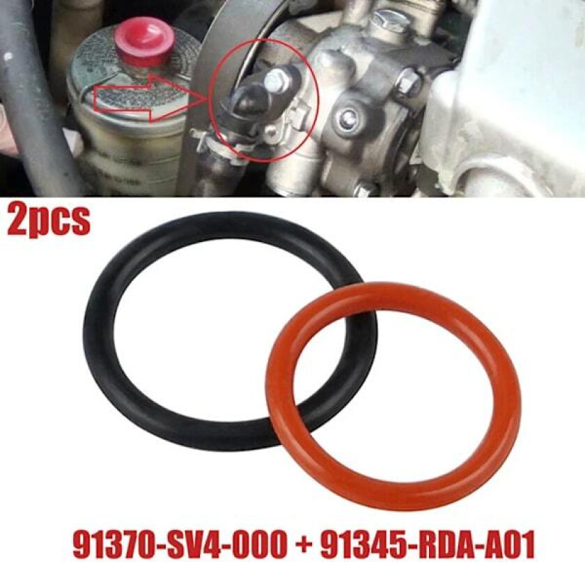 Servostyringspumpe O-ring 91345-RDA-A01 91370-SV4-000 For Acura TL 98-08 For Acura MDX RDX For Honda Pilot
