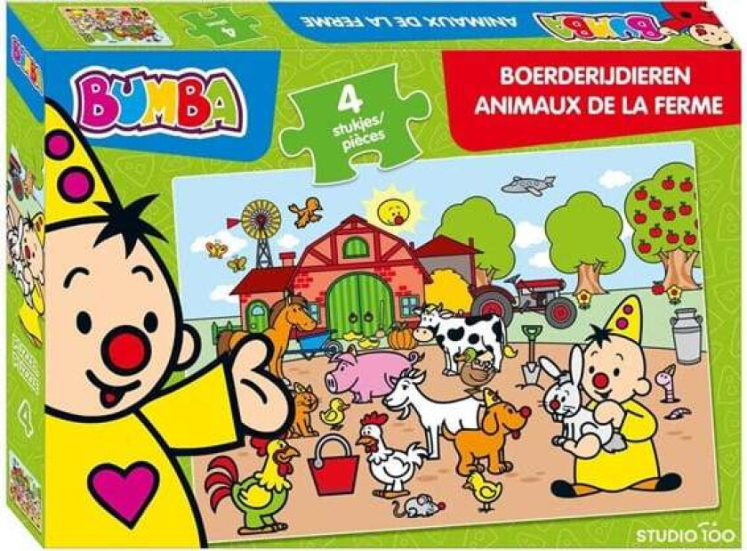 Bumba Puzzle Farm Animals 4 pcs. Gulv