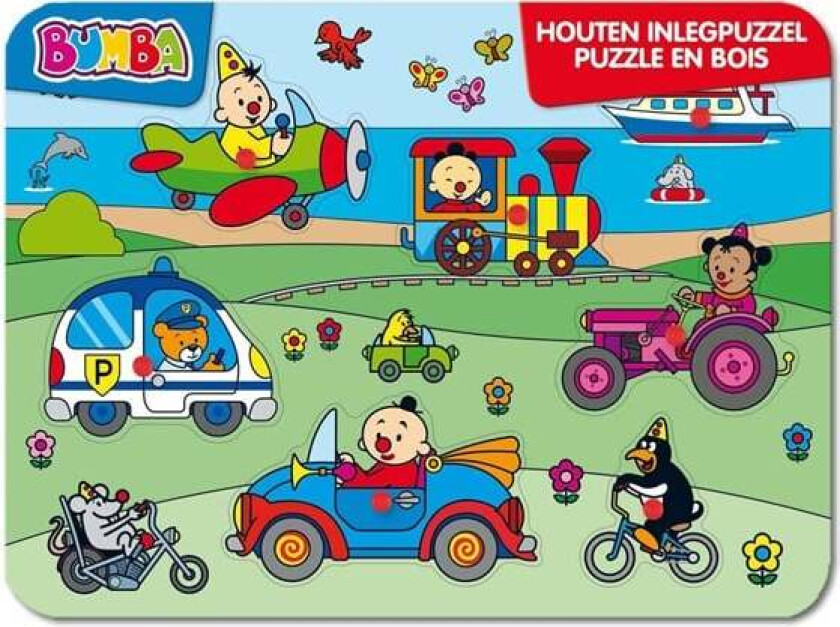Bumba Wooden Puzzle - Vehicles Tre