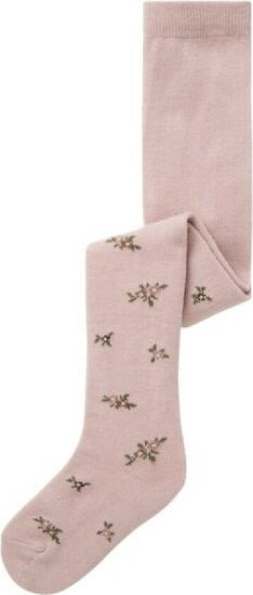 Name It - Strømpebukse Ull/ Bomull Wak Shadow Gray Small Flowers