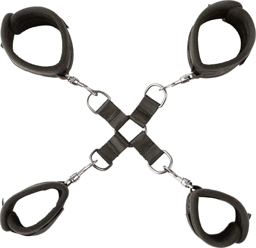 Hog Tied og Satisfied Hog Tie&Mansjett Sett - Svart