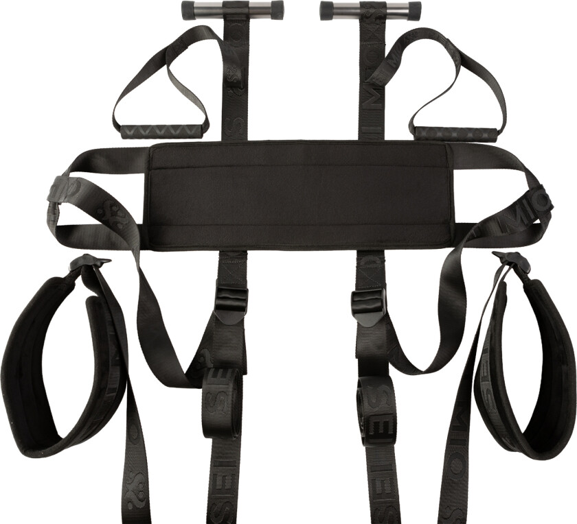 Behind Closed Doors Justerbar Dørsexhuske - Svart