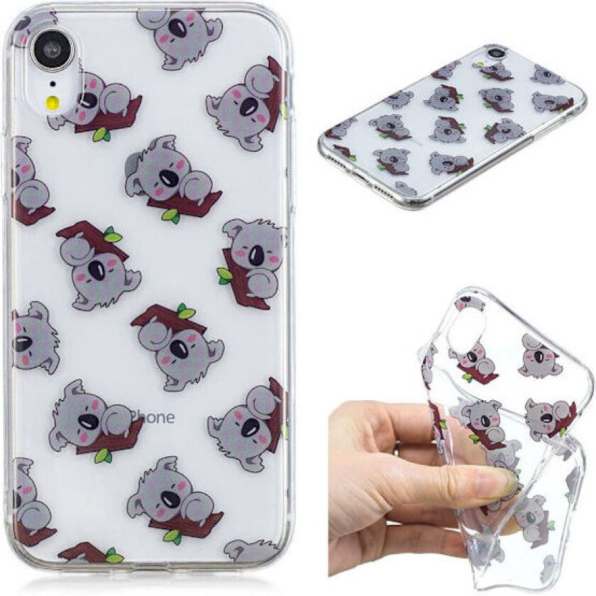 iPhone Xr beskyttelses deksel av TPU med IMD printet mønster - nusselige koalaer