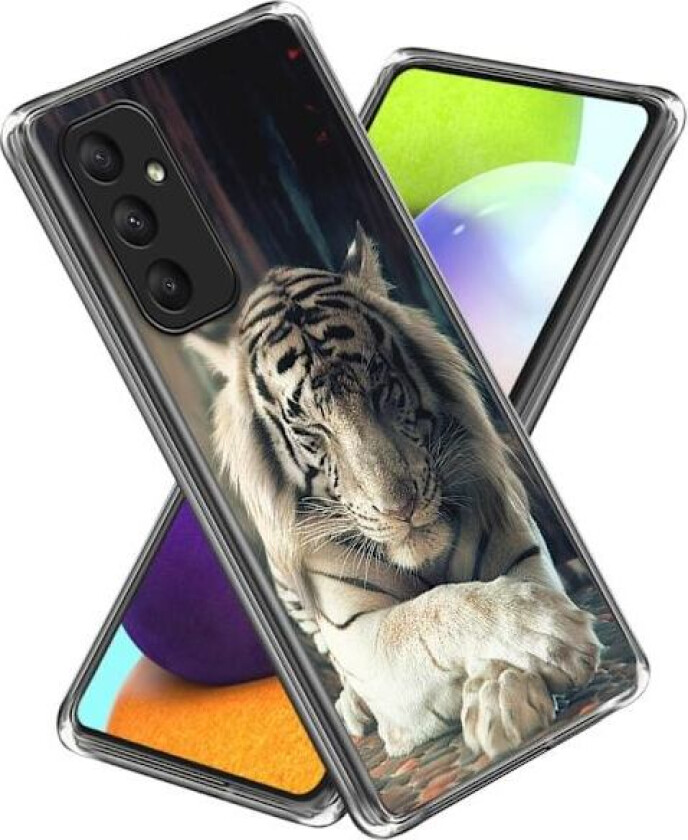 Deco Samsung Galaxy A35 deksel - Hvit Tiger