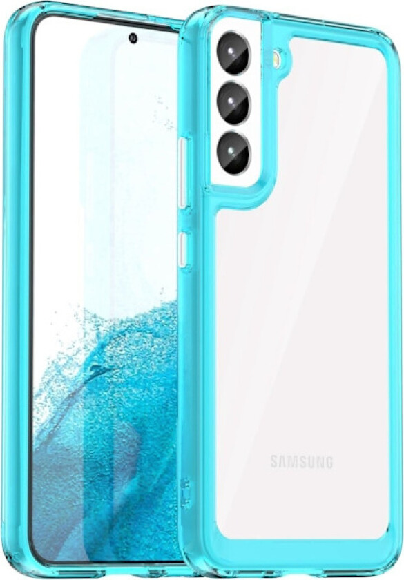 Samsung Galaxy S23 smart akryldeksel - Gjennomsiktig Blå