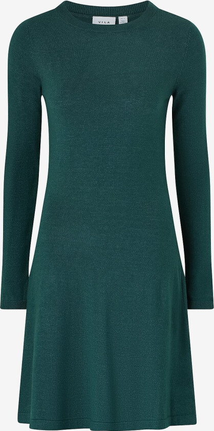 Kjole viComfy A-line O-neck Knit Dress - Blå