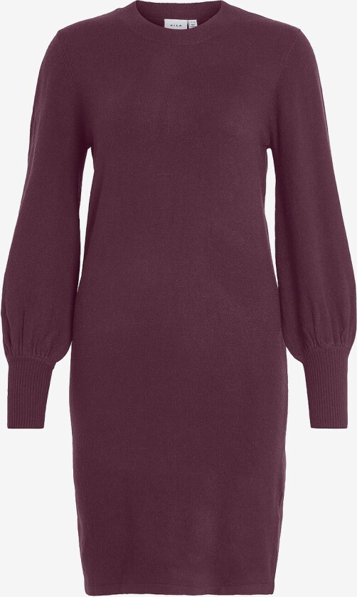 Kjole viKerry O-neck Knit Dress - Rød