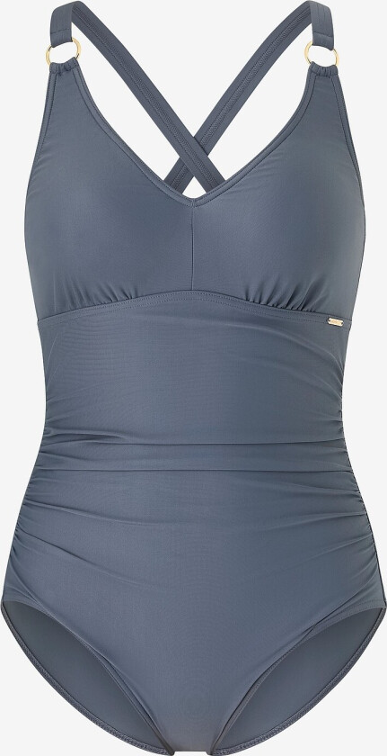 Badedrakt Womens Shaping V Neck 1 Piece - Grå