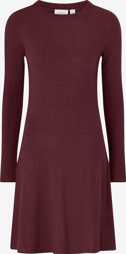 Kjole viComfy A-line O-neck Knit Dress - Rød