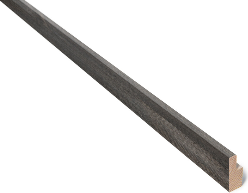 Utforing furu 18x045x4400 laminert 20 mm fjær tindesort