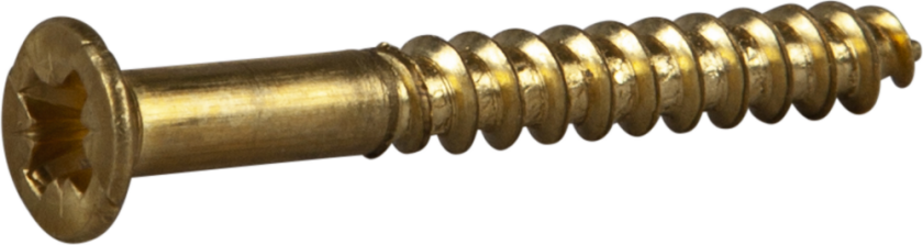 Treskrue essdrive trompethode pozidriv pz messing ø: 3.5mm l: 30mm ant: 10stk