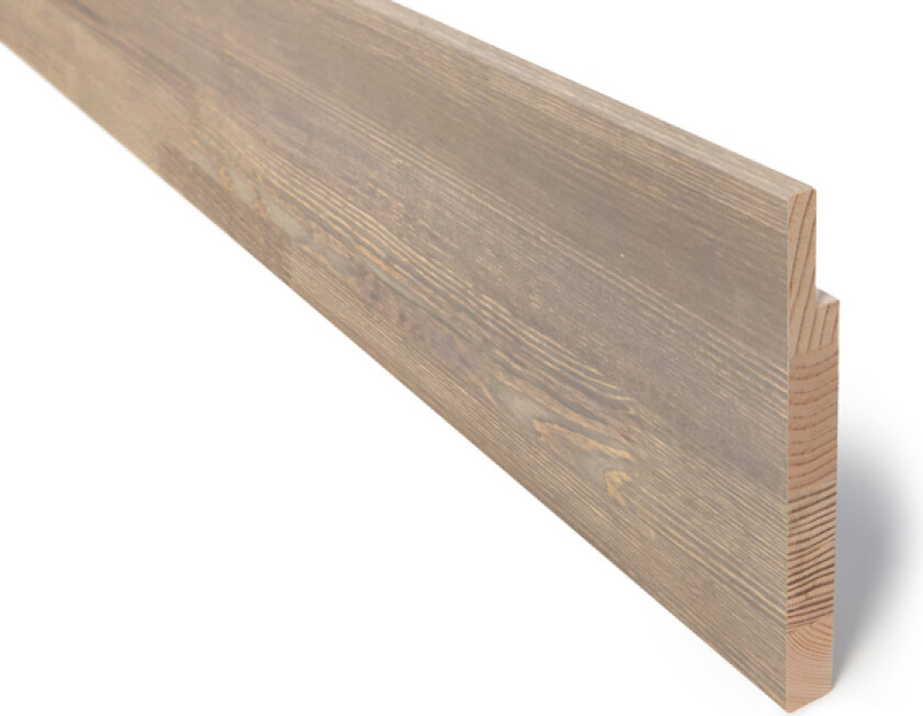Utforing laminert beiset furu 18x170x4400 mm setergrå
