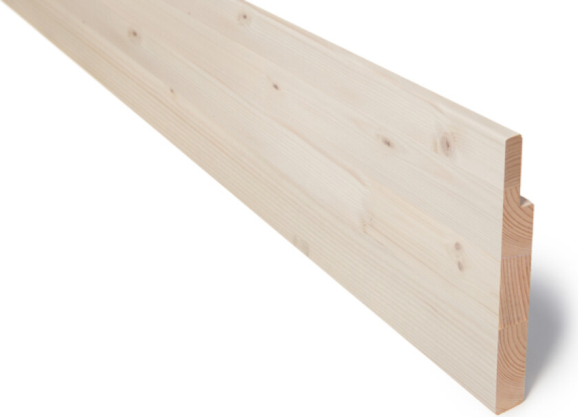 Utforing laminert beiset furu 18x145x4400 mm lysne