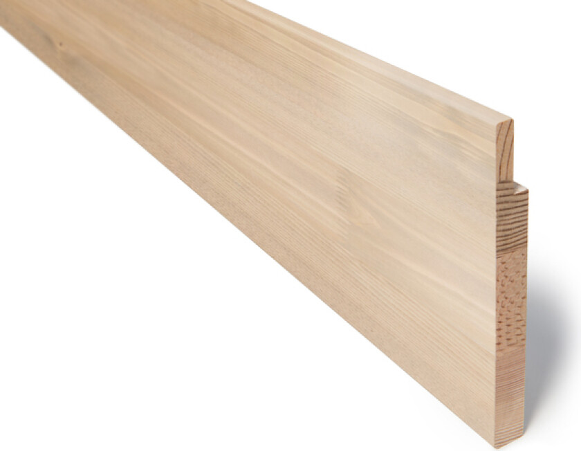 Utforing laminert beiset furu 18x170x4400 mm huldrebeige